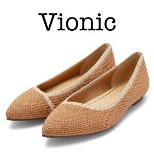 Vionic Dahlia Women's Tan Knit Flats Size 9